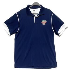 Little League World 2003 Polo Shirt Men's Large Blue Short Sleeve By Russell